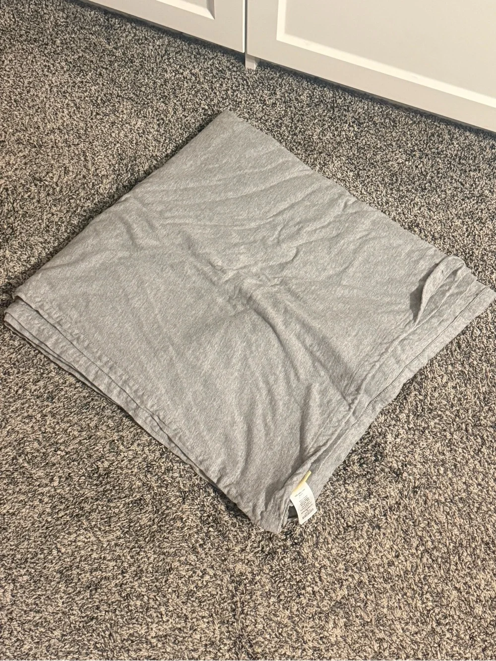 PB Dorm Pottery Barn Teen Gray Jersey Sheets Twin XL Fitted & Full Flat